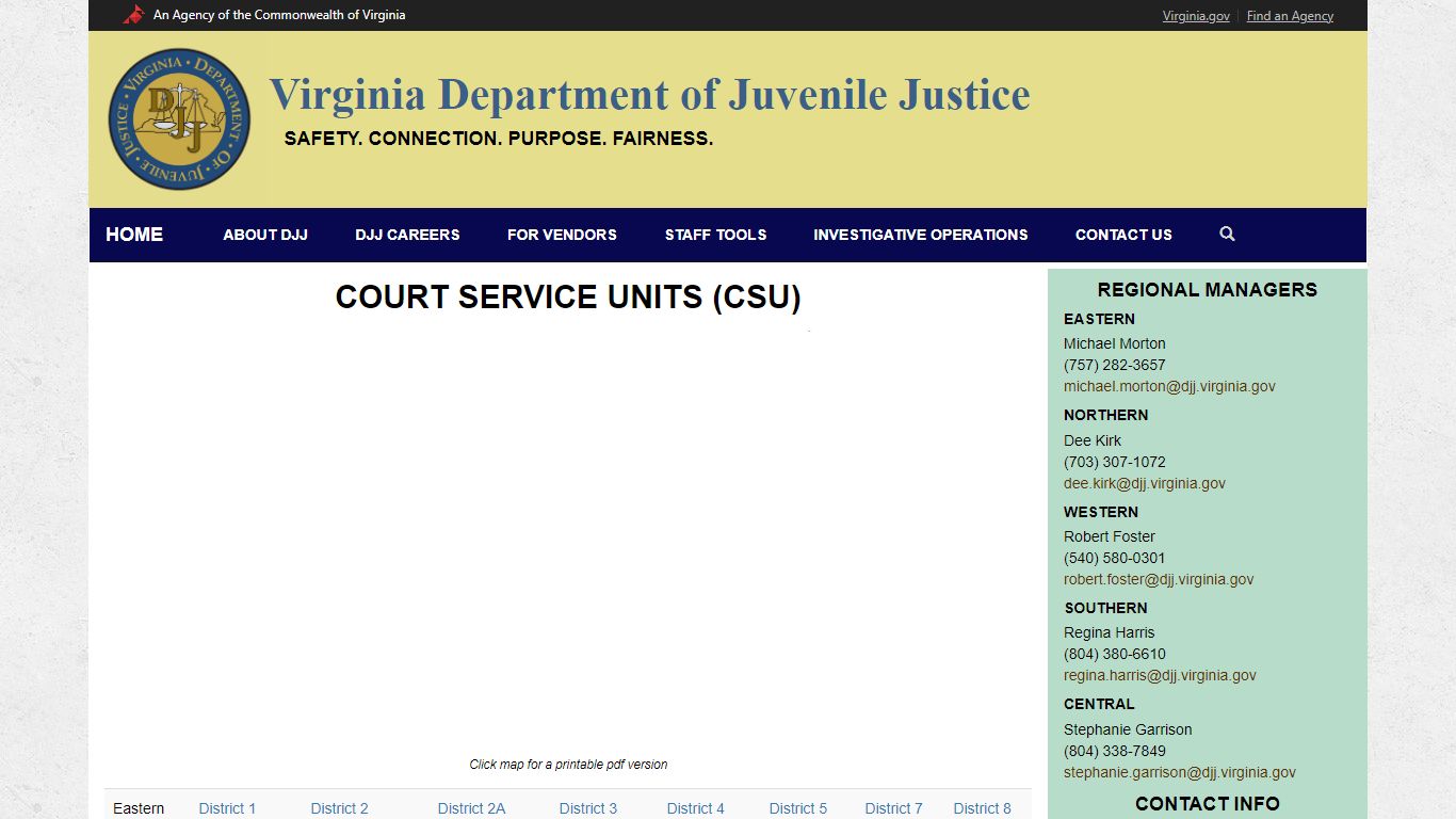 Court Service Units (CSU) - Virginia