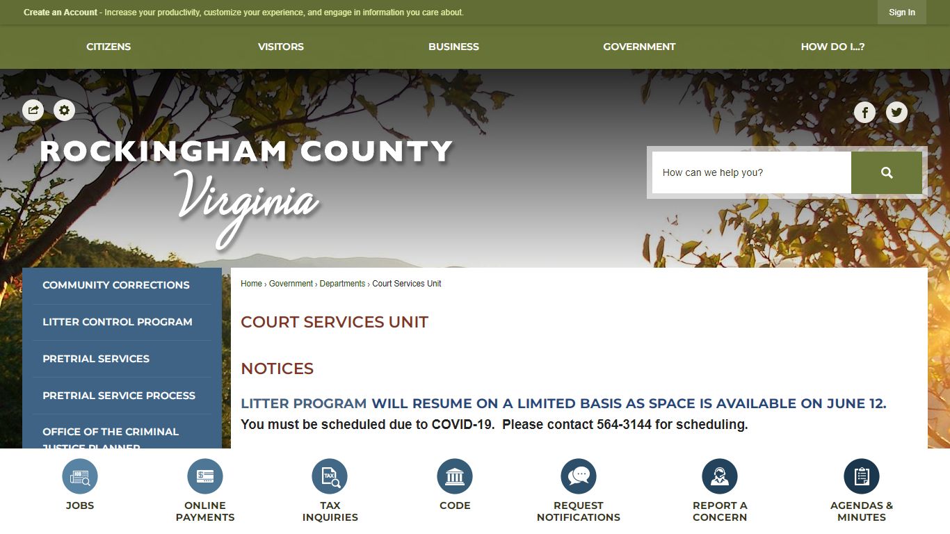 Court Services Unit | Rockingham County, VA
